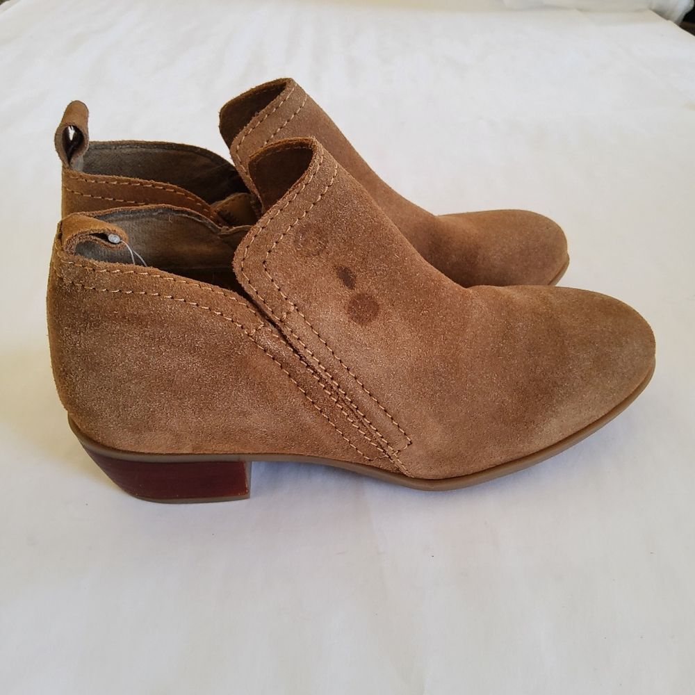 Diba Brown Suede Leather Ankle Boots Booties Size 8.5 - Picture 4 of 11